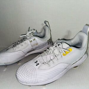 Under Armour Bryce Harper Low 7 ST White Metal Baseball Cleats Men’s 15 (NEW)